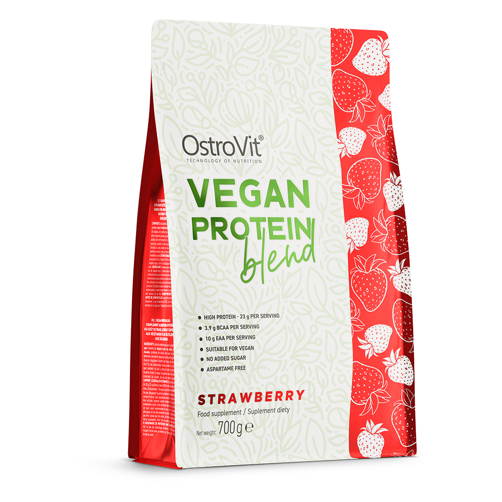 OSTROVIT Vegan Protein Blend - 700g Braškės