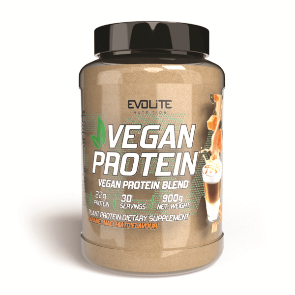 EVOLITE Vegan Protein - 900g Karamelinė Macchiato