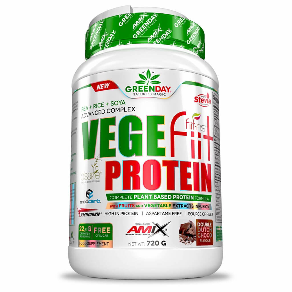 AMIX GreenDay Vegefiit Protein - 720g Šokoladas