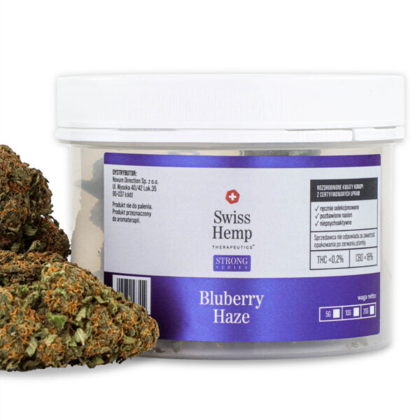 Swiss Hemp BLUEBERRY HAZE CBD kanapių žiedai 18%