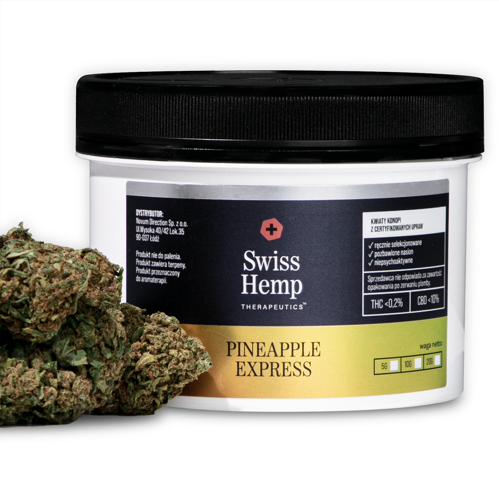 Swiss Hemp PINEAPPLE EXPRESS CBD kanapių žiedai 10%