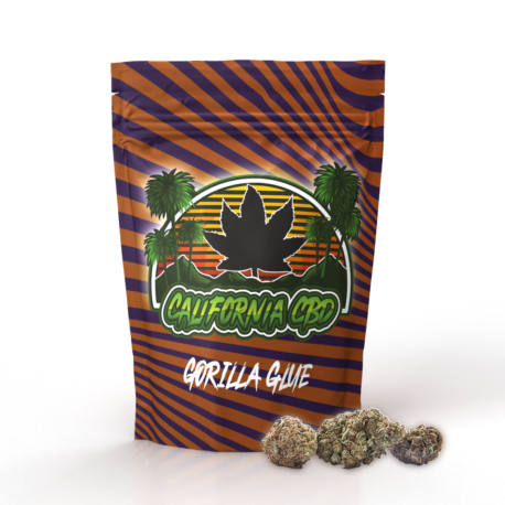 California GORILLA GLUE CBD kanapių žiedai 30%