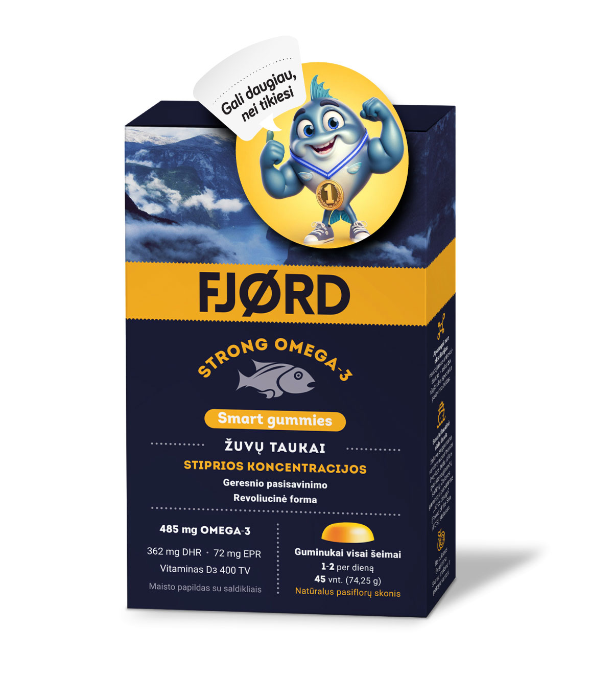 FJORD Strong Omega-3 Smart gummies / AKCIJA 1+1