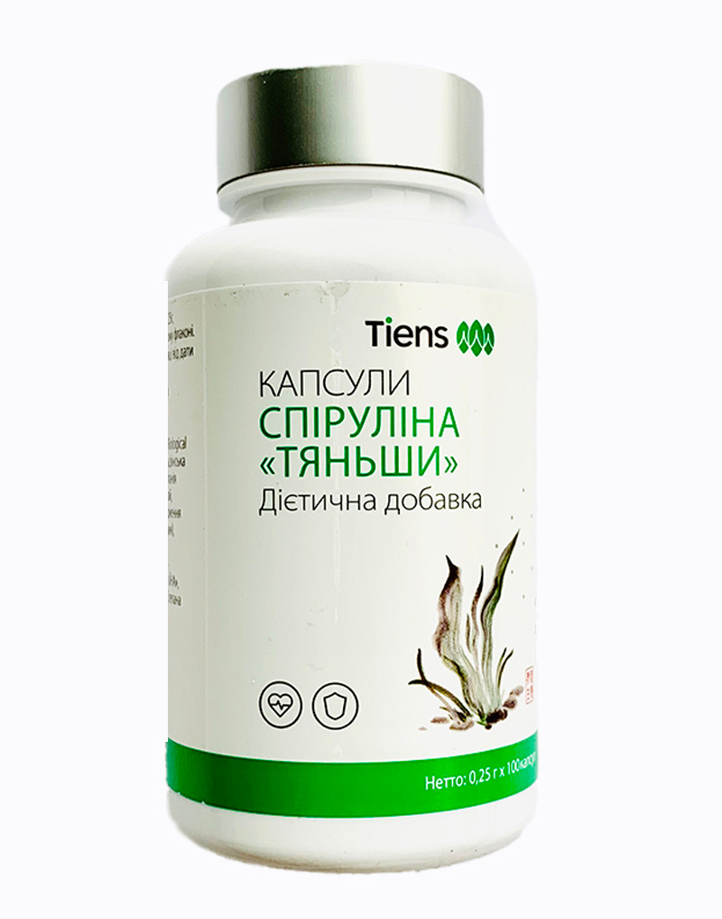 Spirulinos kapsulės 100 kaps. x 0,25 g.