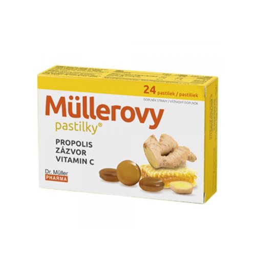 Pastilės gerklei DR. MULLER, 24 pastilės