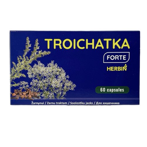 Maisto papildas HERBIN TROICHATKA FORTE, 60 kaps.