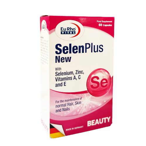 Maisto papildas EURHO VITAL SELEN PLUS NEW BEAUTY, 60 kaps.