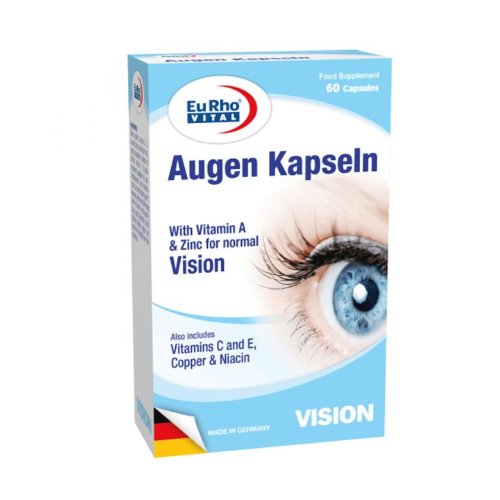 Maisto papildas EURHO VITAL EYE VISION, 60 kaps.