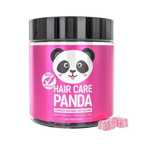 Hair Care Panda Maisto papildas plaukų priežiūrai, 2x60vnt.