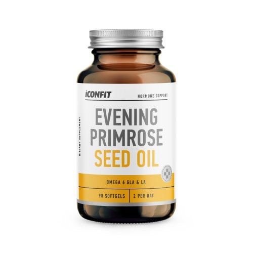 Iconfit Evening Primrose Seed Oil Capsules  Nakvišų sėklų aliejus, 90 kapsulių