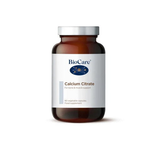 Biocare Calcium Citrate Kalcio citratas, 90 kapsulių