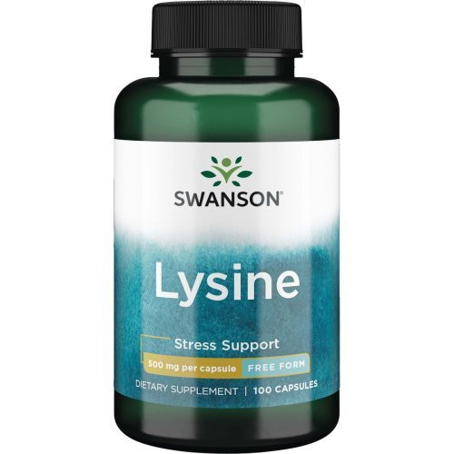 SWANSON L-Lysine 500 mg Maisto Papildas L-lizinas, 100 kapsulių