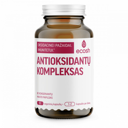 Ecosh Antioxidant Complex Antioksidantų kompleksas, 90 kapsulių