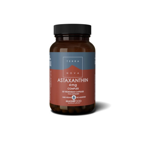 Terranova Astaxanthin 4 mg Complex Astaksantino 4 mg kompleksas, 50 kapsulių