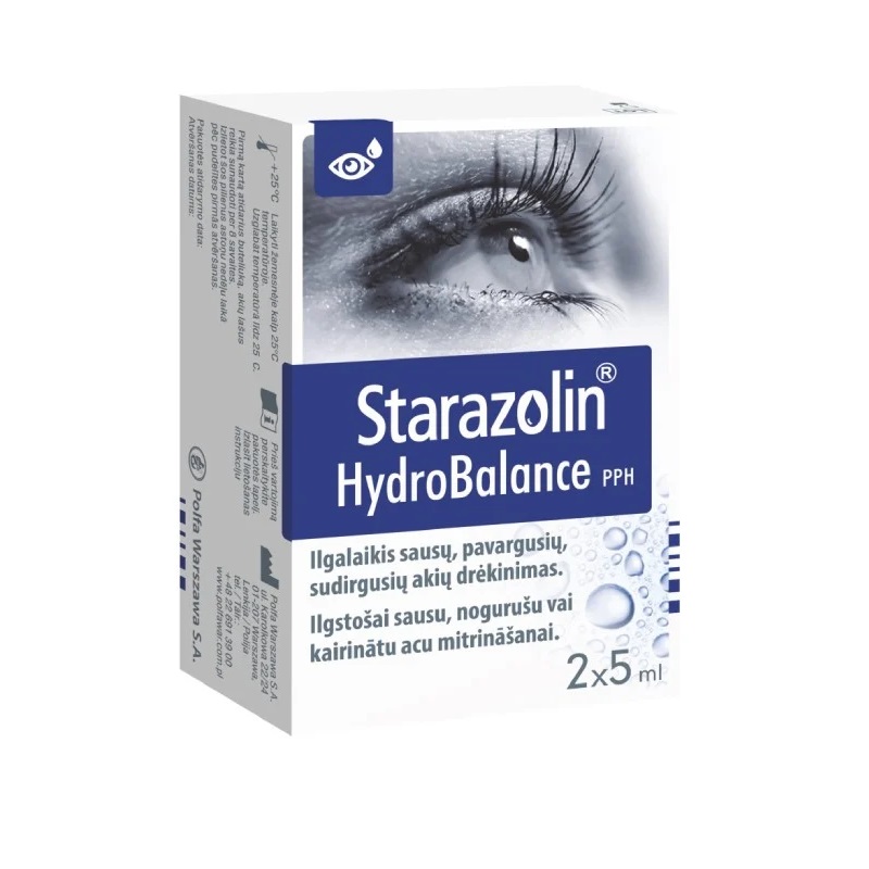 STARAZOLIN Hydrobalance akių lašai 5 ml N2