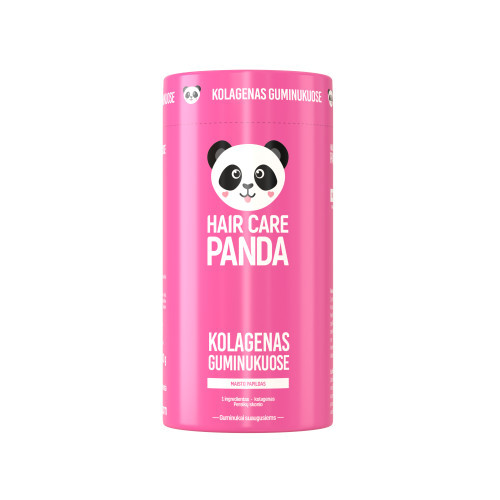 Hair Care Panda Food Supplement With Collagen Maisto papildas Kolagenas guminukuose, 60 guminukų
