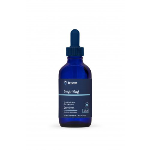 Trace Minerals Low Sodium Mega - Mag 400mg Skystas, joninis magnis, 118ml