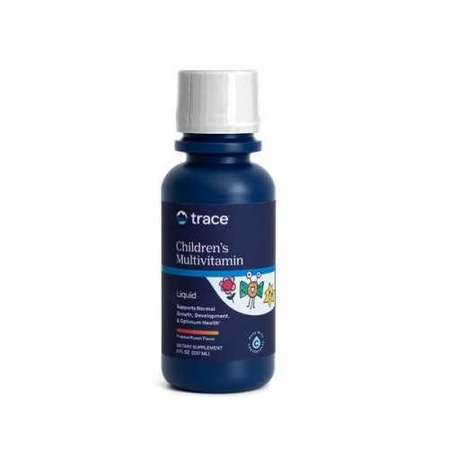 Trace Minerals Children's Multivitamin Liquid Skystas multi vitaminų ir mineralų kompleksas vaikams, 237ml