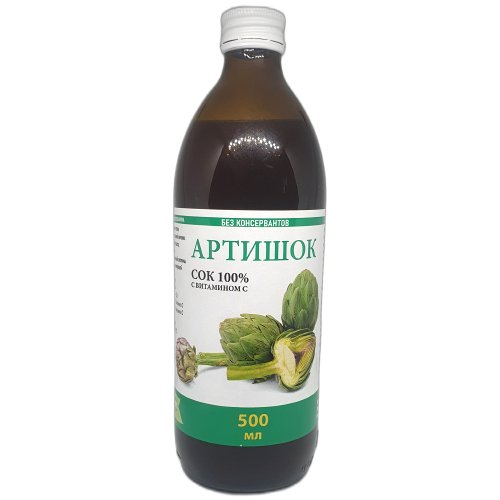 Artišokų sultys su vitaminu C, 500 ml