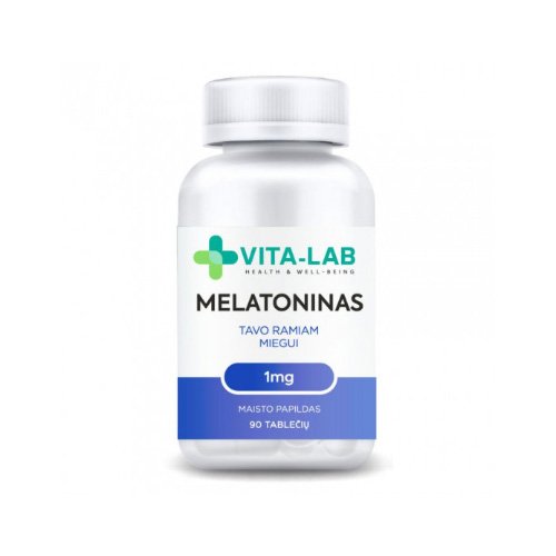Maisto papildai Melatoninas 1 mg VITA-LAB, 90 tab.