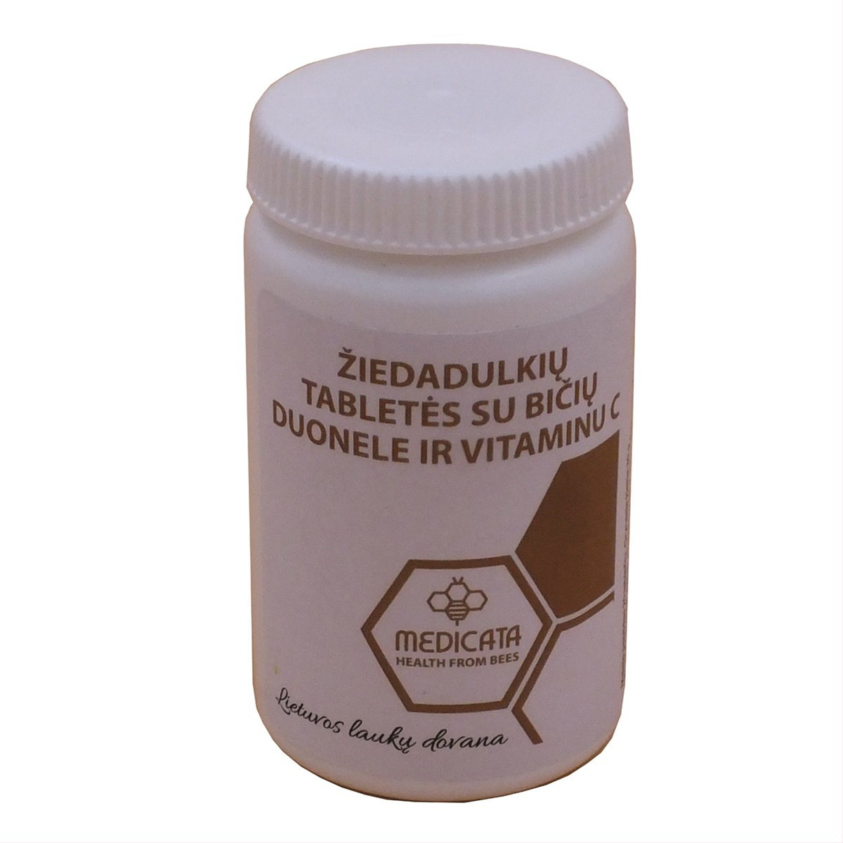 ŽIEDADULKIŲ TABLETĖS SU BIČIŲ DUONELE IR VITAMINU C, 20 tablečių