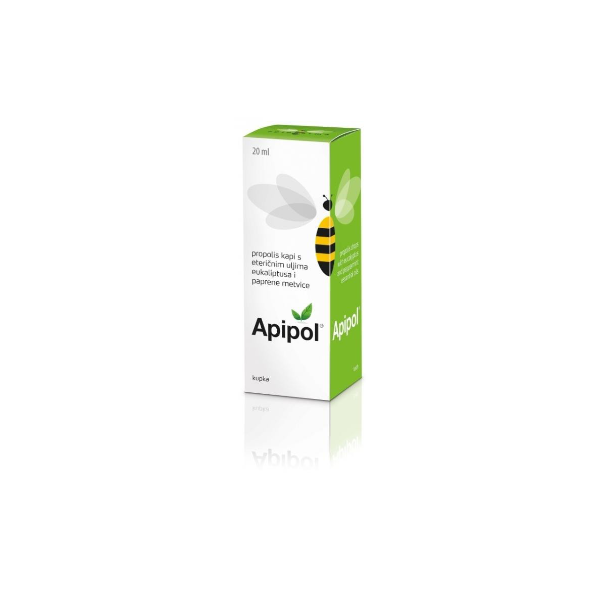 APIPOL propolio lašai inhaliacijoms, 20ml