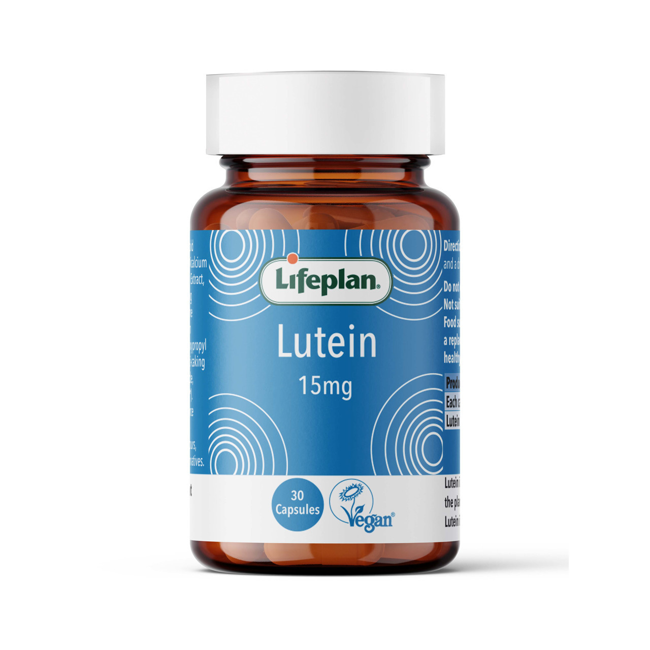 Liuteinas 15 mg LIFEPLAN, 30 kapsulių