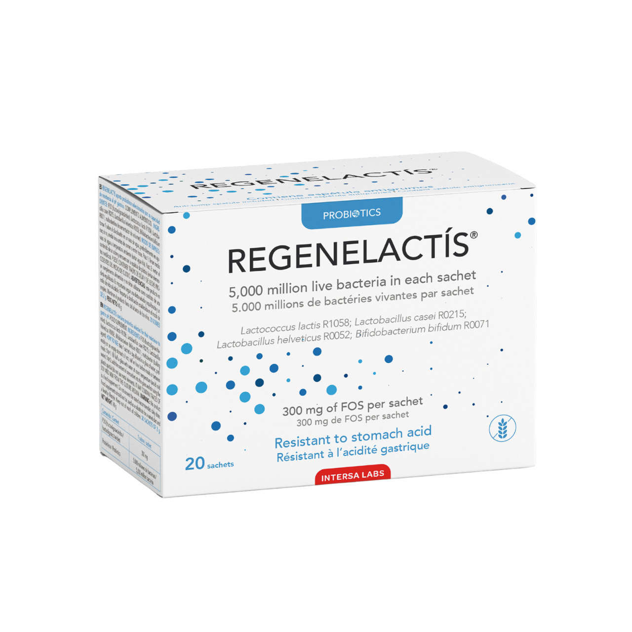 REGENELACTIS gerosios bakterijos ir skaidulos, 20 paketėlių
