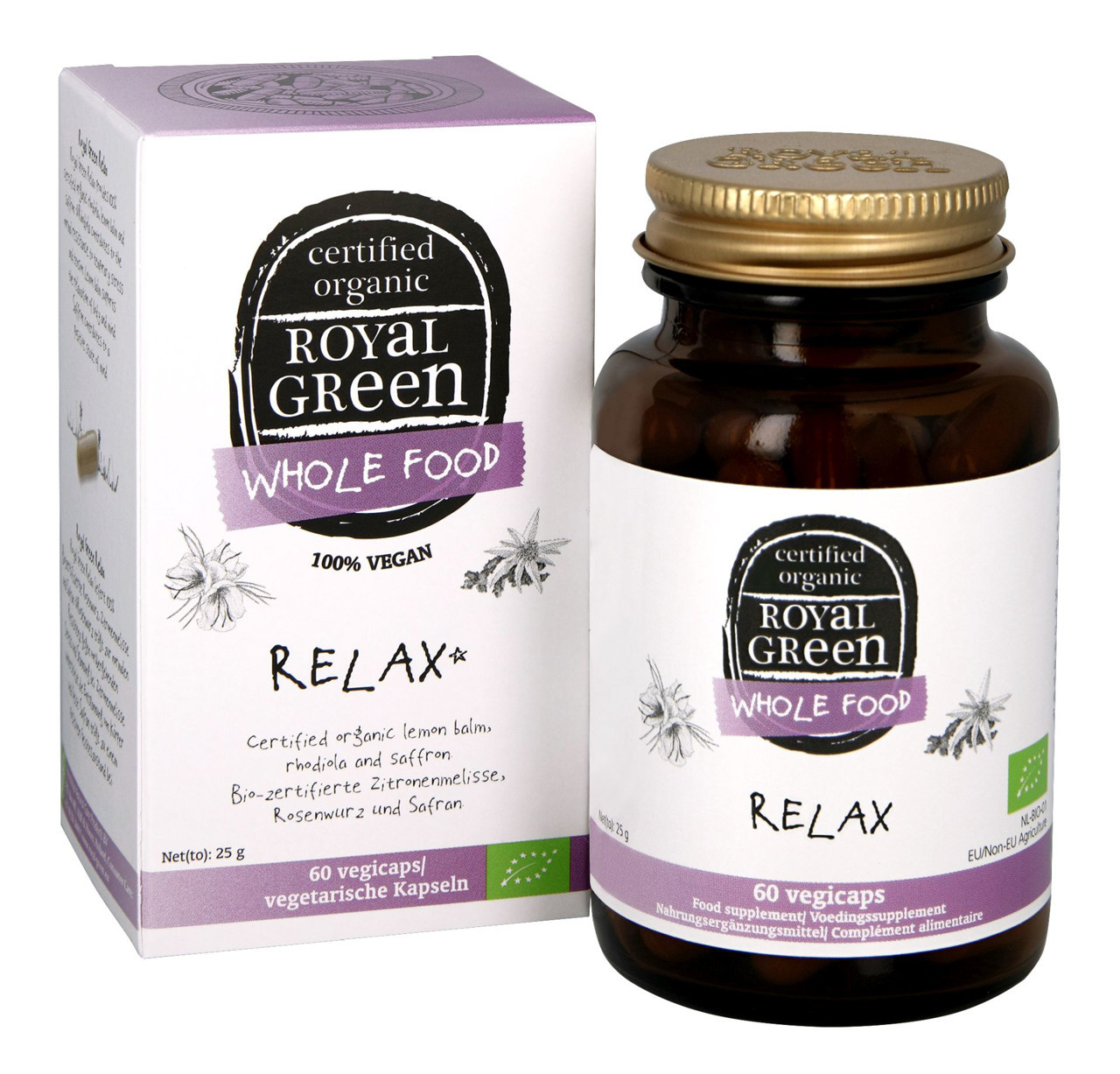 ROYAL GREEN BIO RELAX, 60 kapsulių
