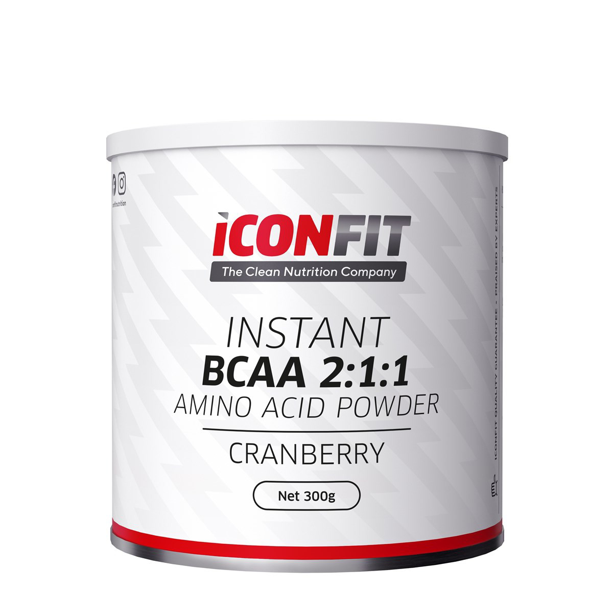 ICONFIT BCAA 2:1:1,  Amino Rūgštys - Spanguolių, 300g