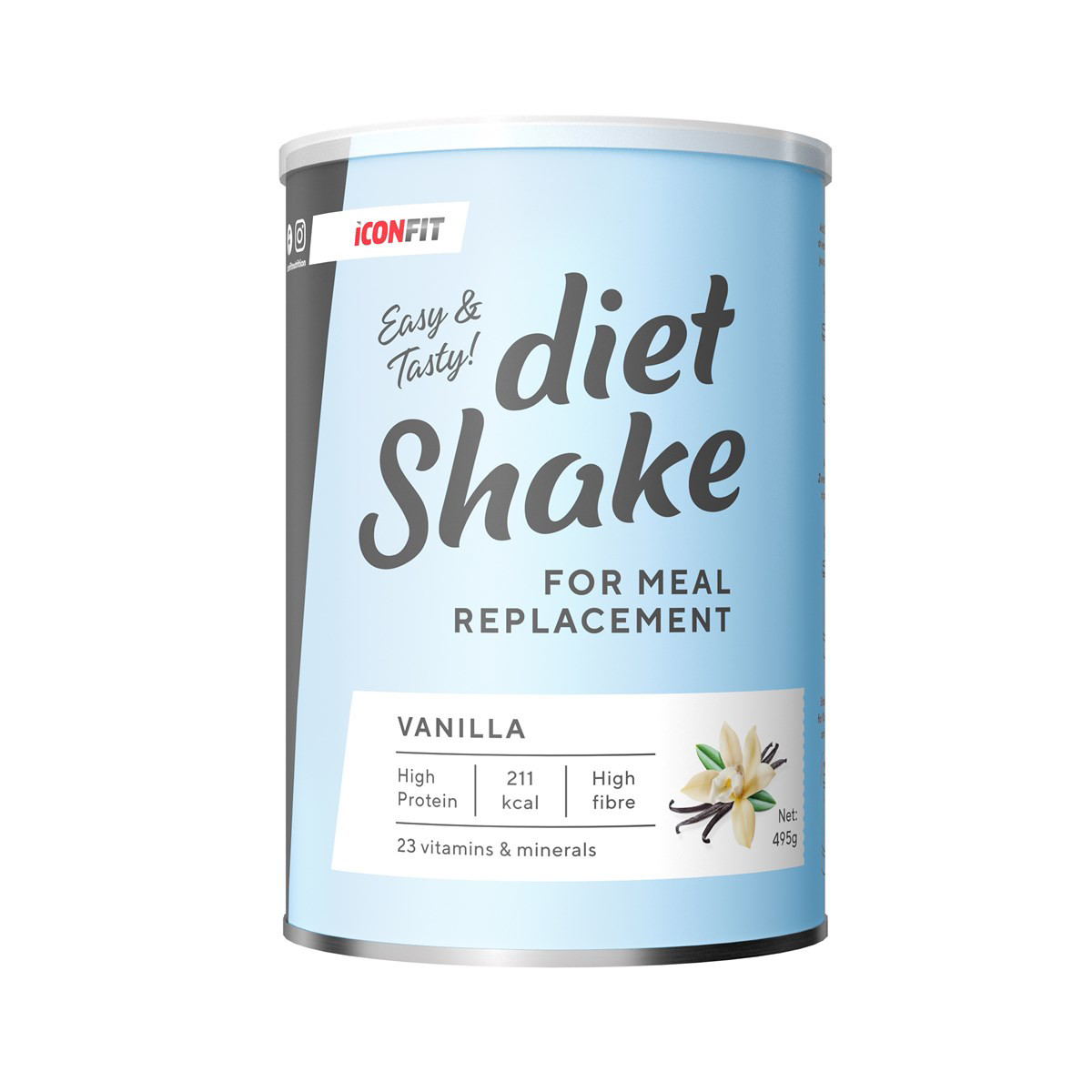 ICONFIT, Dietinis kokteilis - Vanilės, 495g
