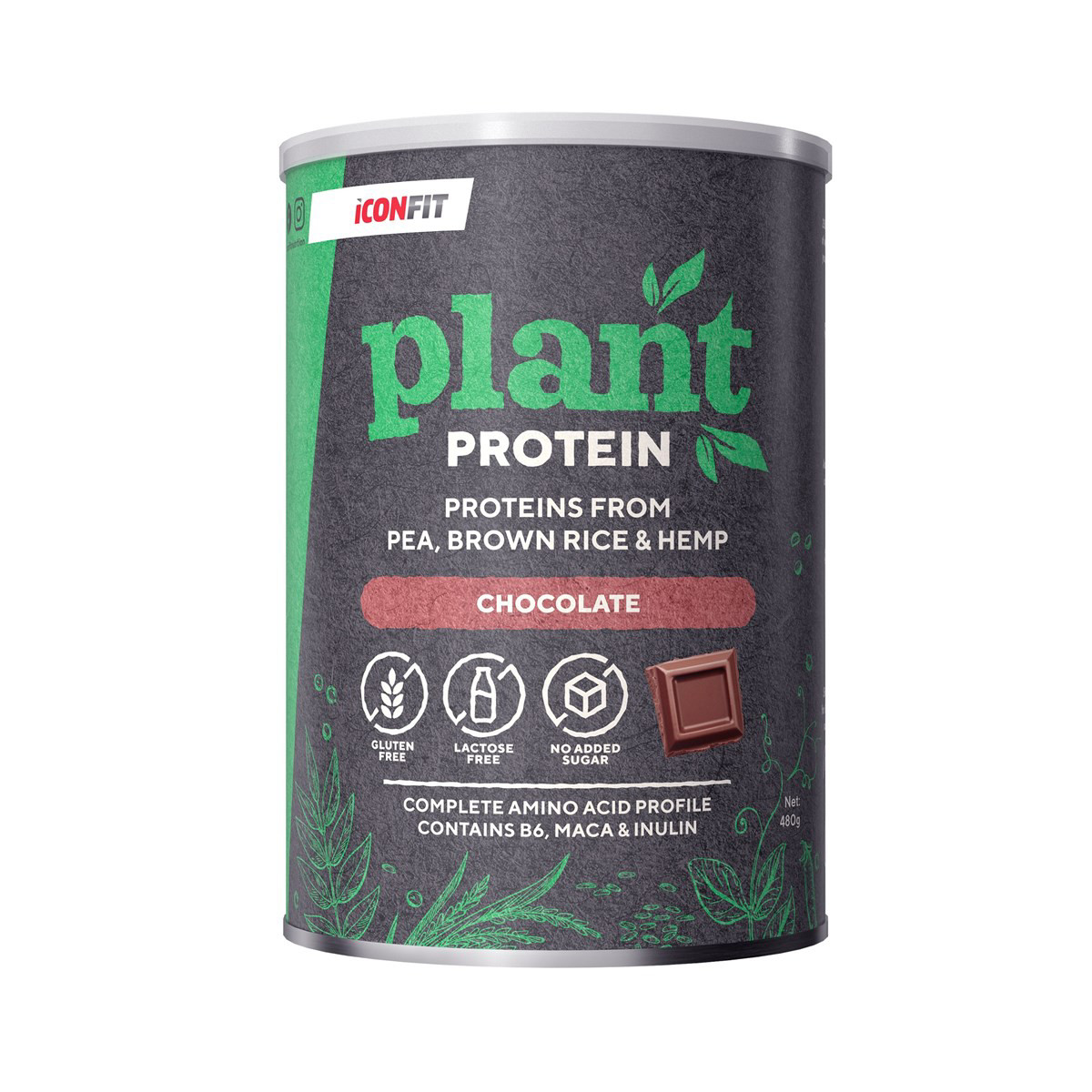 ICONFIT, Augaliniai baltymai - Šokolado, 480g