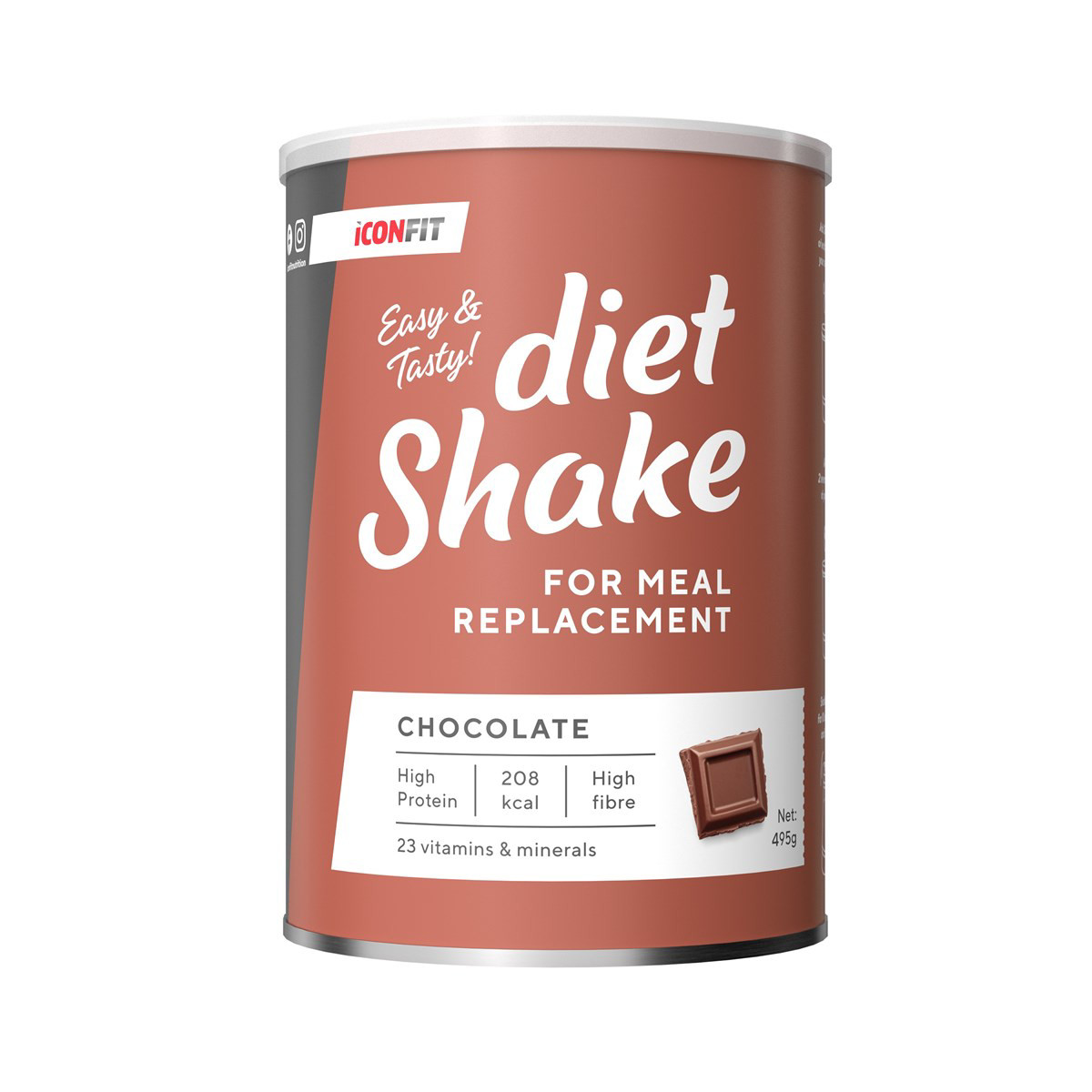 ICONFIT, Dietinis kokteilis - Šokolado, 495g