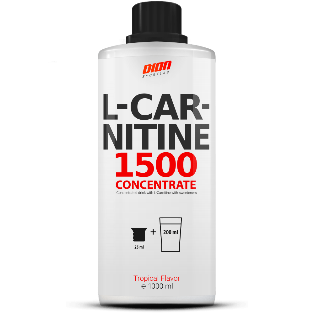 DION SPORTLAB L-CARNITINE 1500, Tropikų sk.,1000 ml