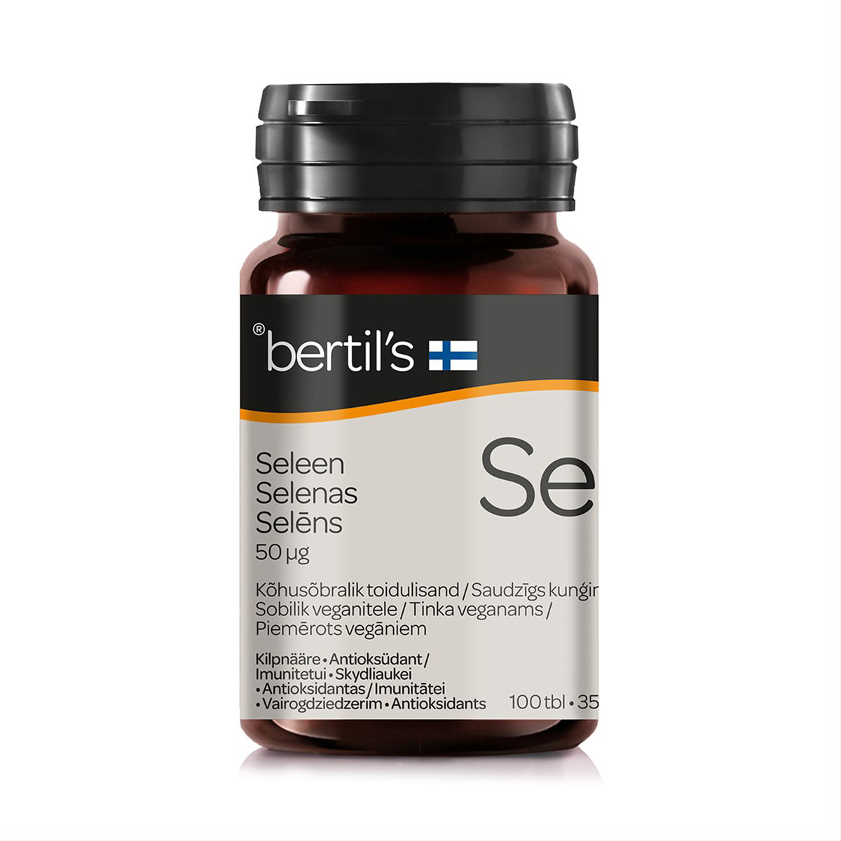 BERTIL'S SELENAS 50 MCG, 100 tablečių