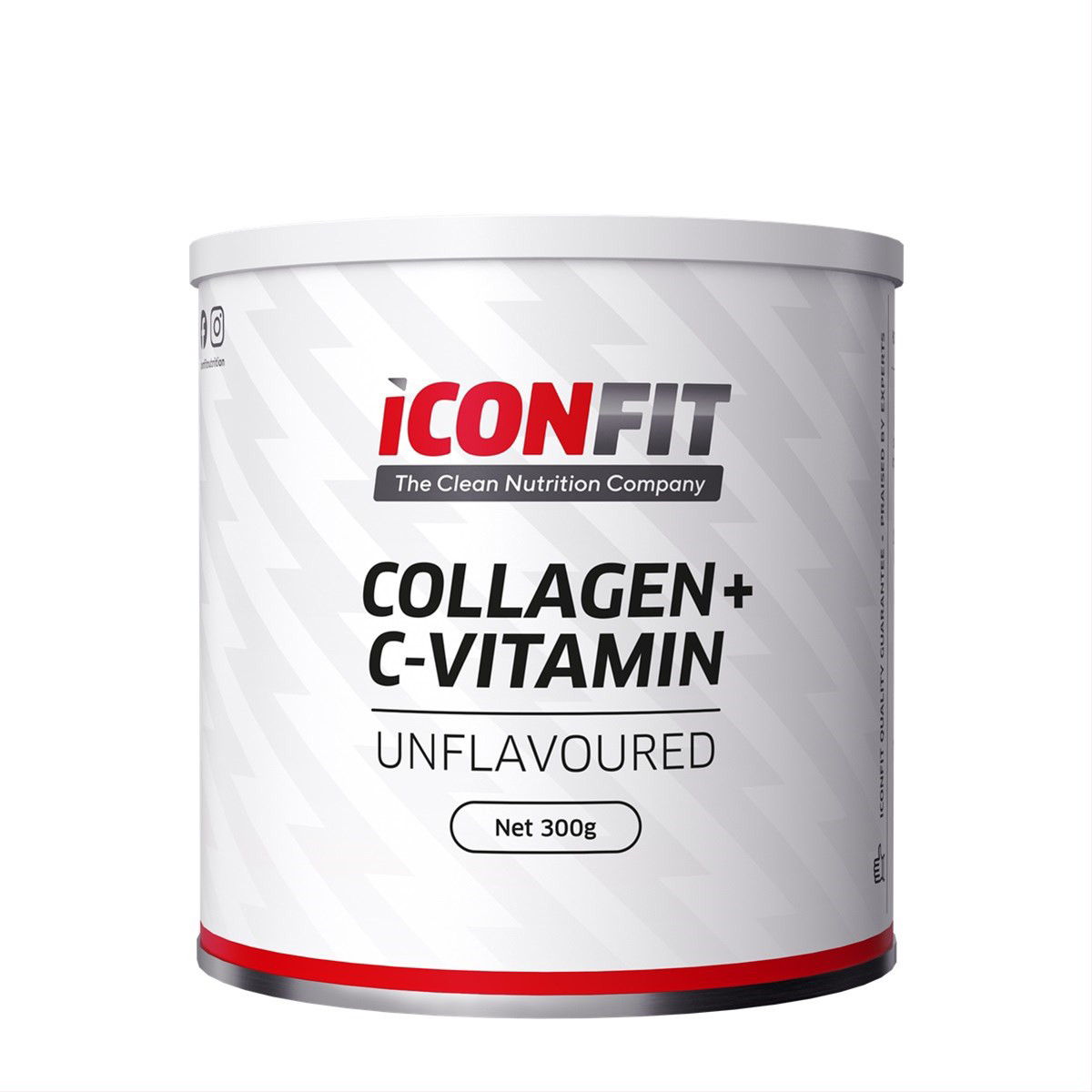 ICONFIT, kolagenas + vitaminas C, nearomatizuotas, milteliai, 300 g