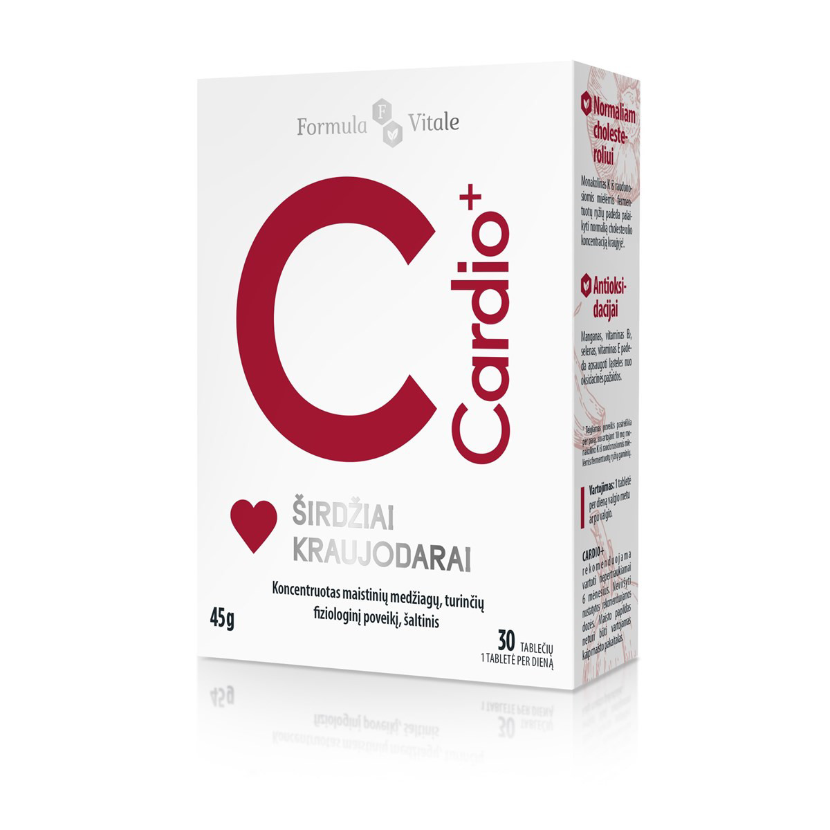 FORMULA VITALE CARDIO+, 30 tablečių