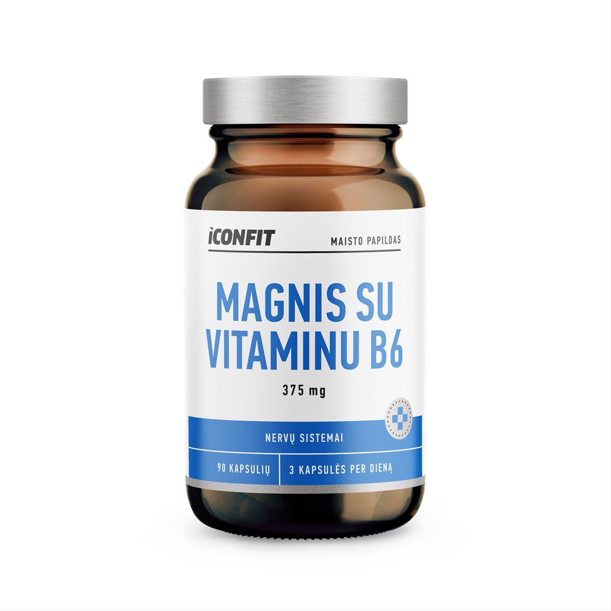 ICONFIT, magnis su vitaminu B6, 90 kapsulių