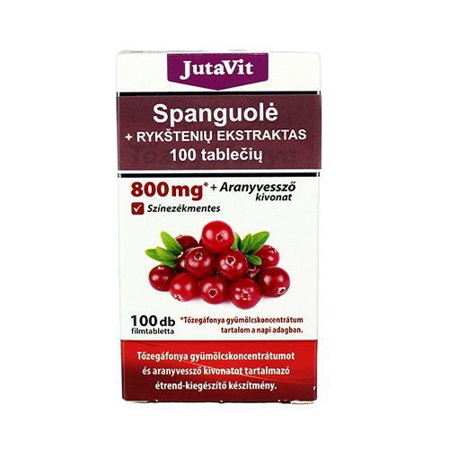Maisto papildas JUTAVIT SPANGUOLIŲ + RYKŠTENIŲ EKSTRAKTAS, 100 tab.