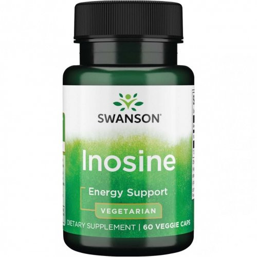 SWANSON Inosine Energy Support Inozinas, 60 kapsulių