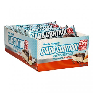 BODY ATTACK Carb Control Bar - 15x100g Stracciatella