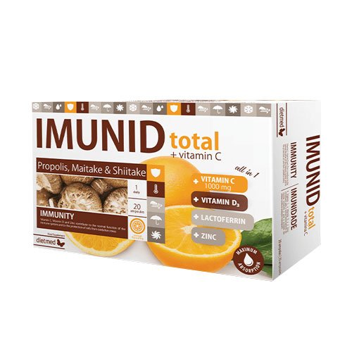 Maisto papildas IMUNID TOTAL PROPOLIS MAITAKE & SHIITAKE, 20 but.