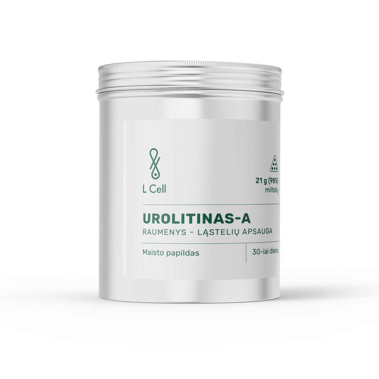 L Cell Urolitinas A, maisto papildas, 700mg, milteliai, 21g