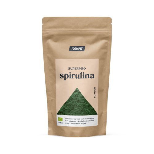 Iconfit Spirulina Powder Natural Spirulinos milteliai, 125g