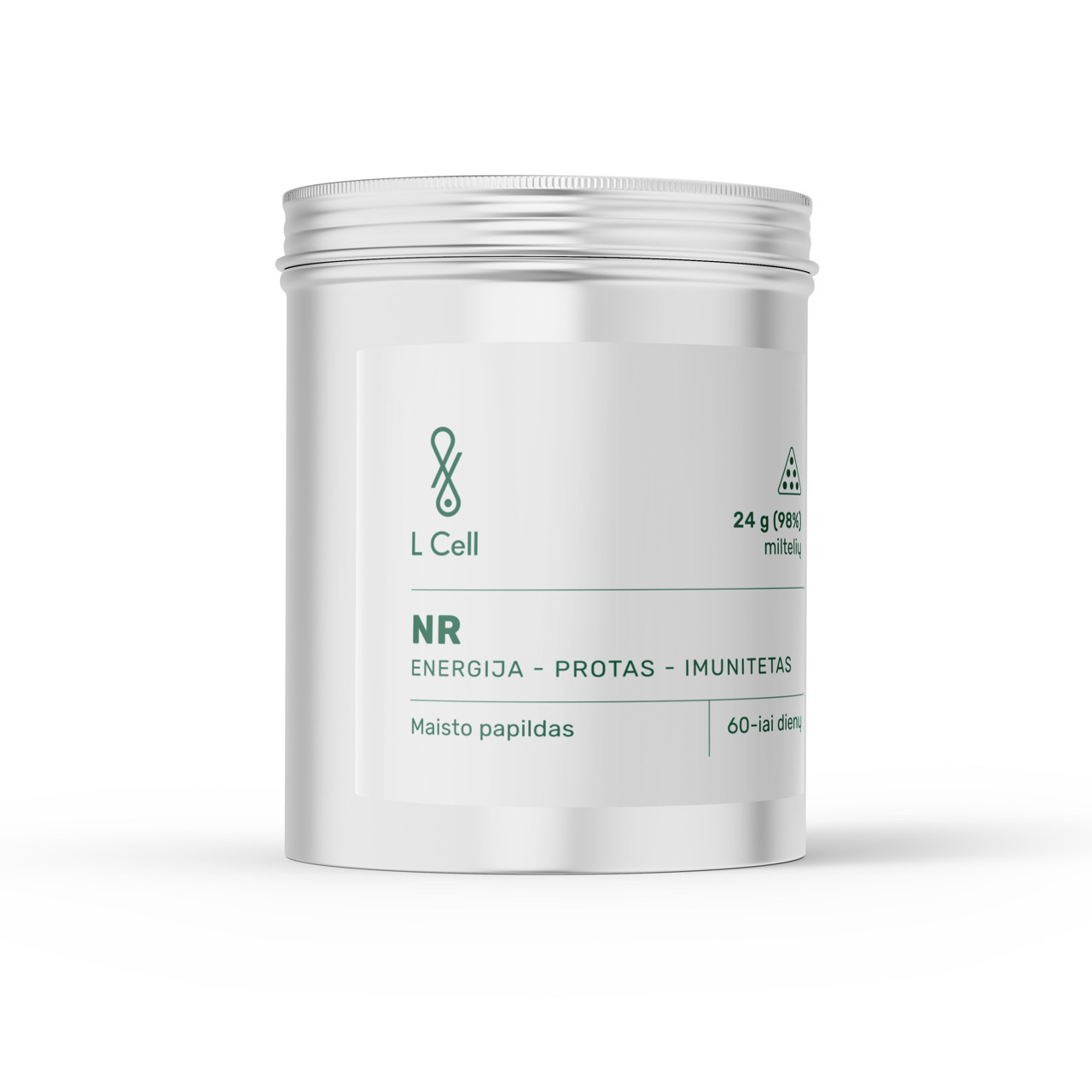 L Cell NR, maisto papildas, 800mg, milteliai, 24g