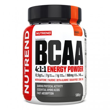 NUTREND BCAA 4:1:1 Energy Powder - 500g Apelsinai