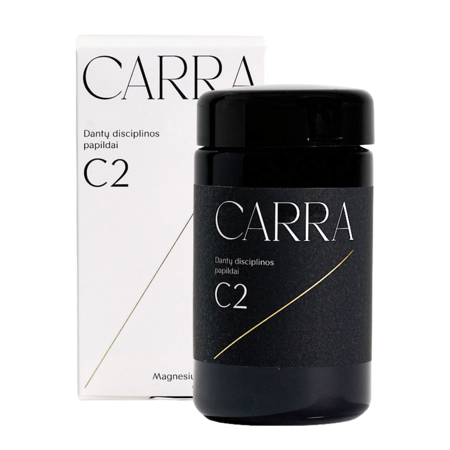 "Carra C2" dantų disciplinos maisto papildas (magnio bisglicinatas ir inulinas), 60 kaps.
