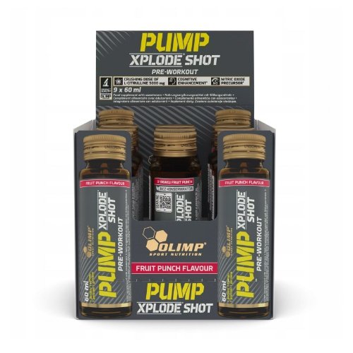 Olimp Pump Xplode Shots 9 x 60ml - Apelsinų