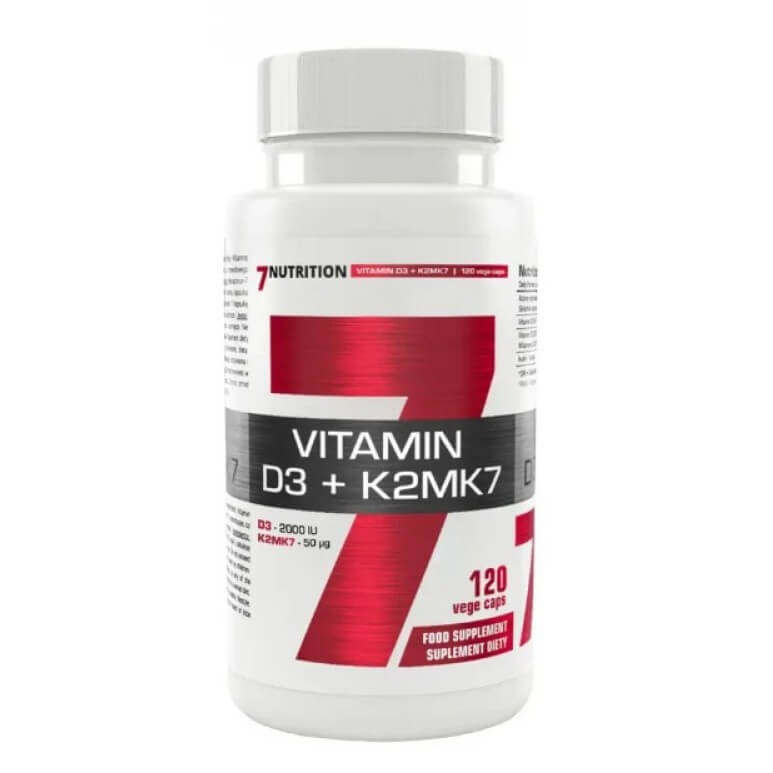 7 NUTRITION Vitamin D3 + K2 Mk7 - 120 kaps.