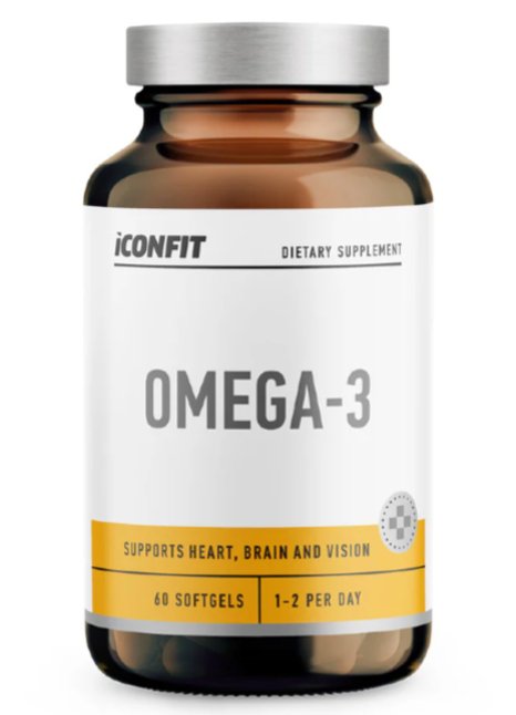 "Iconfit Omega 3" Omega 3 rūgščių kompleksas 'Iconfit Nutrition' (60kaps/60porc)